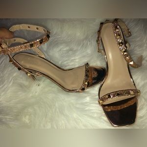 Rose/gold Charlotte Russe heels